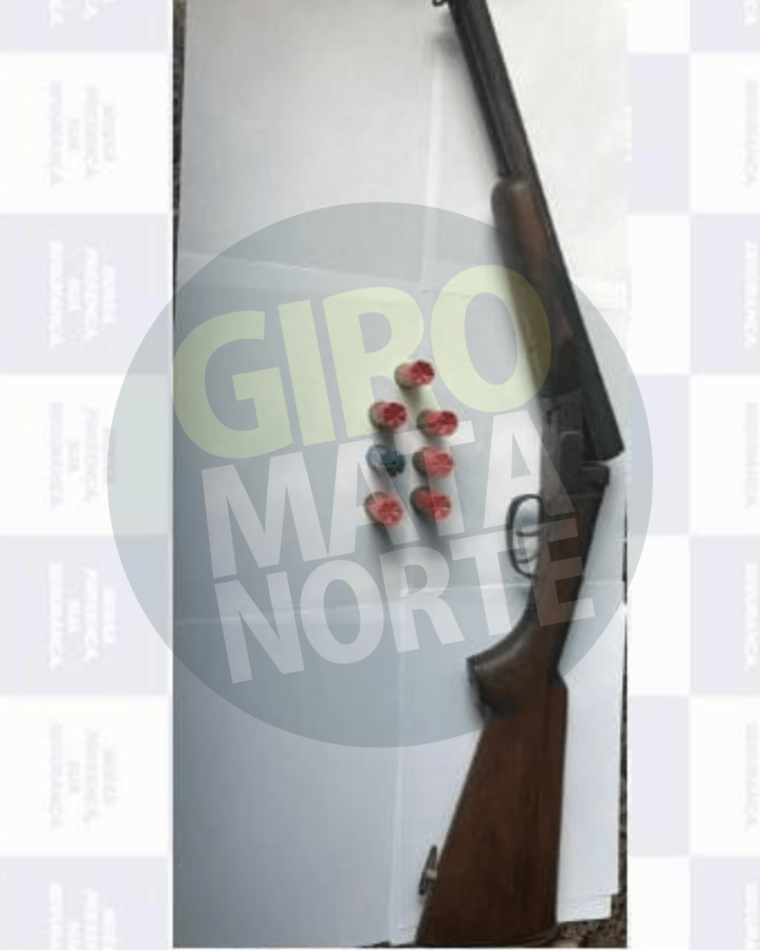 Homem é preso com espingarda e munições durante abordagem da PM em Goiana
